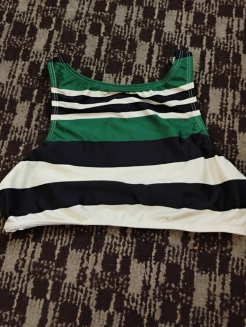 Lenny Niemeyer Striped High Neckline Bikini Top Size S/P